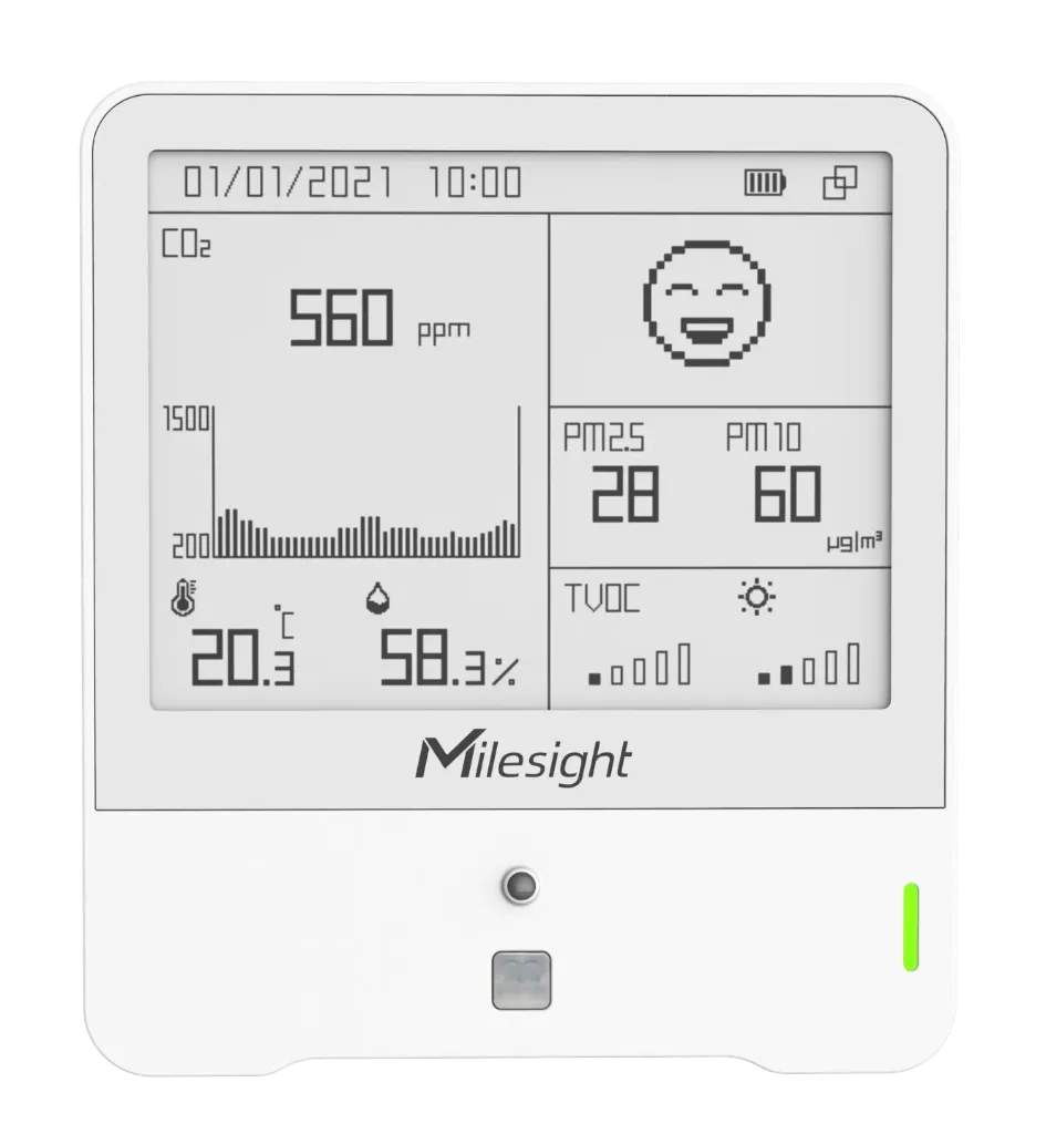 Milesight AM308 LoRaWAN 9-in-1 Indoor Air Quality Sensor